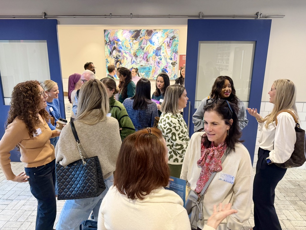 Common Grounds attendees connecting at a coffee networking event